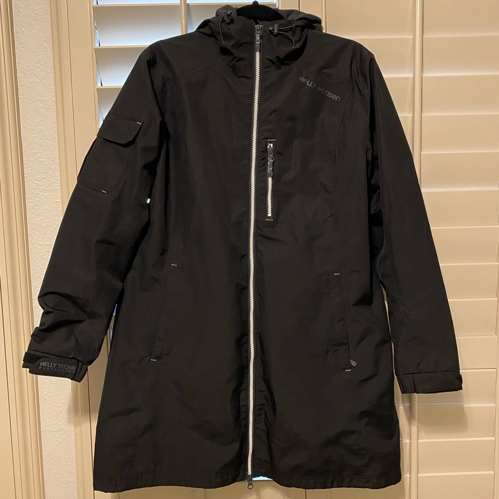 NWOT Helly Hansen Black Rain Jacket